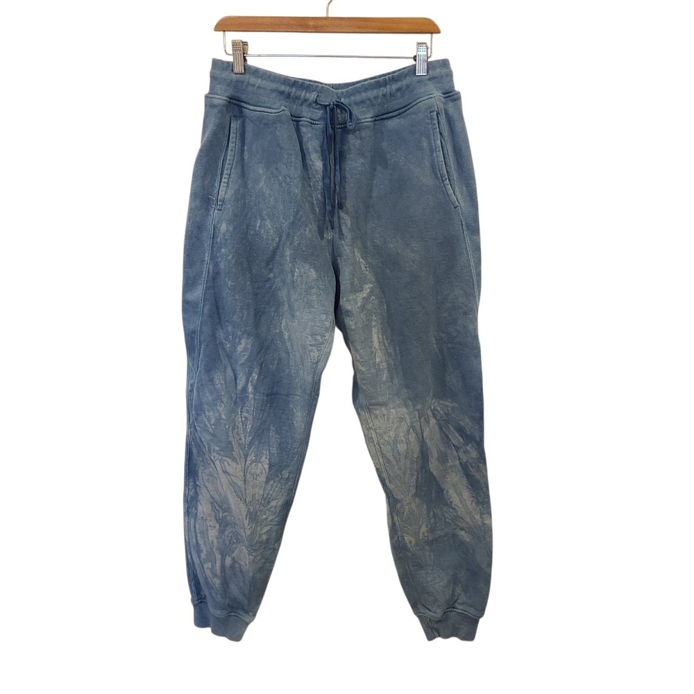 3sixteen French Terry Sweatpants Blue Indigo Crumple Thick Size Large Casual